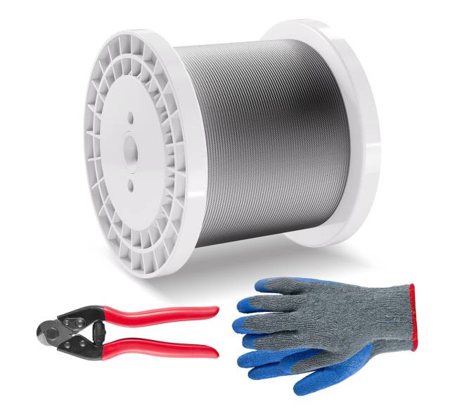 Nerūdijančio plieno trosas 18" 1000 pėdų8