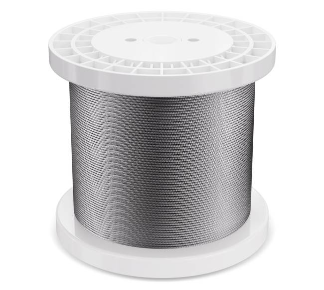 Nerūdijančio plieno trosas 18" 1000 pėdų10