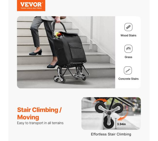 Kopčių vežimėlis 36L su 6 ratukais1