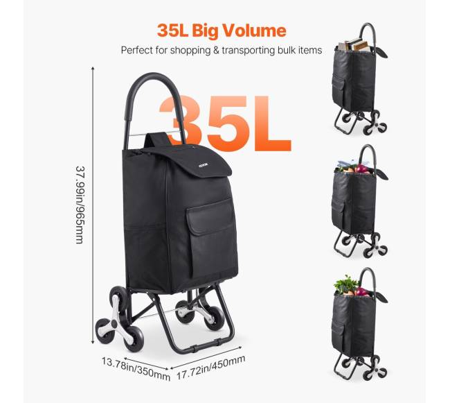 Kopčių vežimėlis 36L su 6 ratukais3