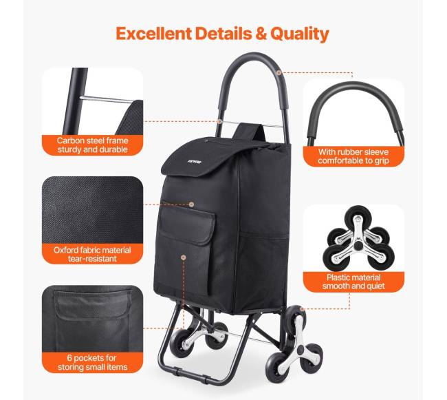 Kopčių vežimėlis 36L su 6 ratukais5