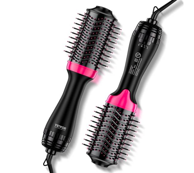 Išmanusis plaukų džiovinimo šepetys su jonais0