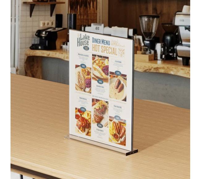 Akrilo lentynėlė 6 vnt. 21.5 x 28 cm dvišaliai stendai7