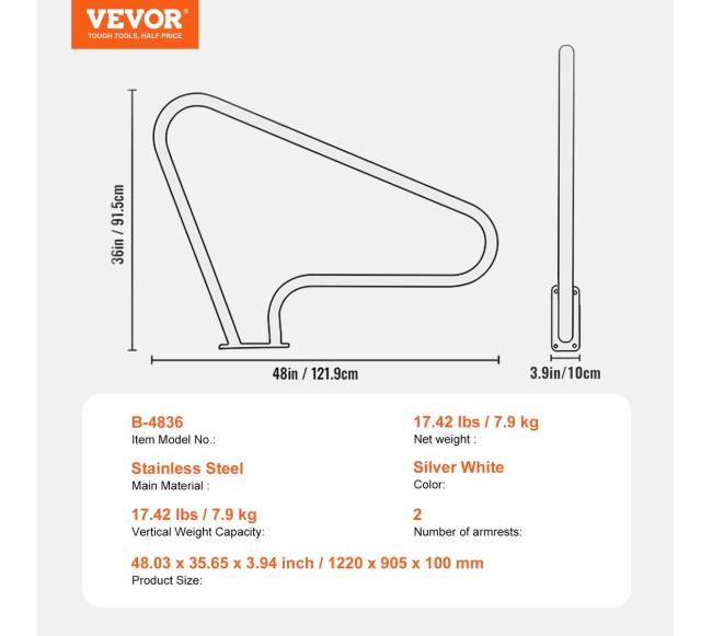 Baseine laikiklis iš nerūdijančio plieno6