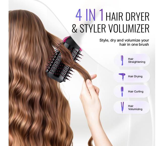 Plaukų džiovintuvo šepetys su jonų technologija4