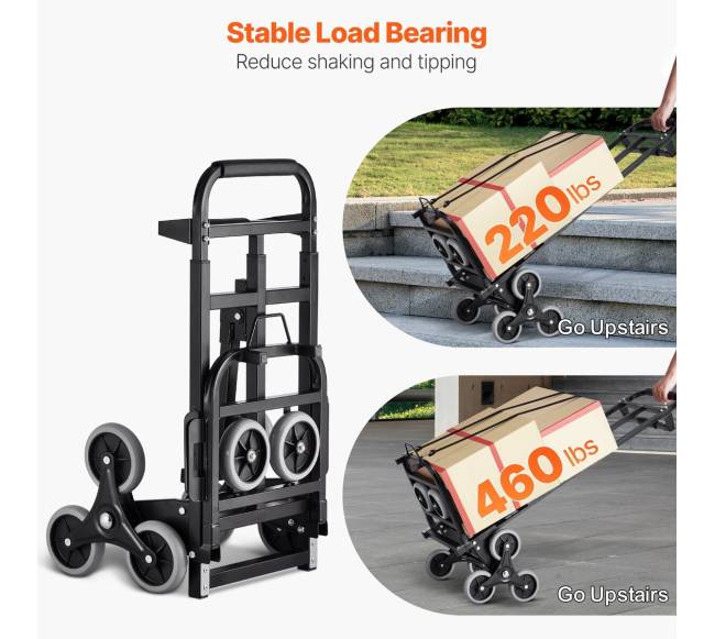 Laiptuose lipantis sulankstomas vežimėlis 6 ratai2