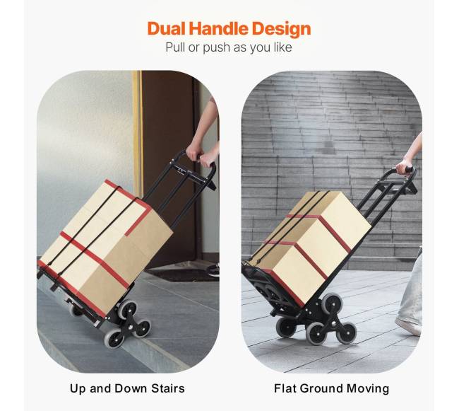 Laiptuose lipantis sulankstomas vežimėlis 6 ratai3