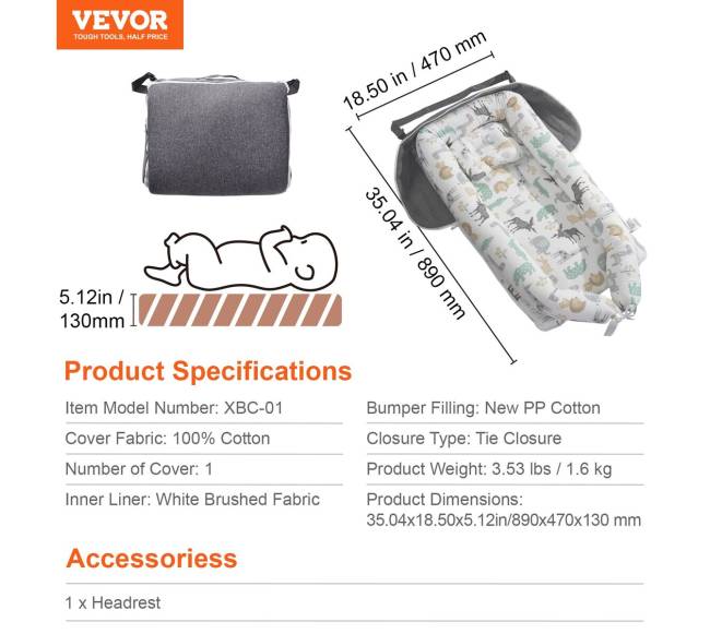 Kūdikių lizdas su galvos atrama6