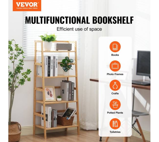 Keturių aukštų bambukinė lentyna1