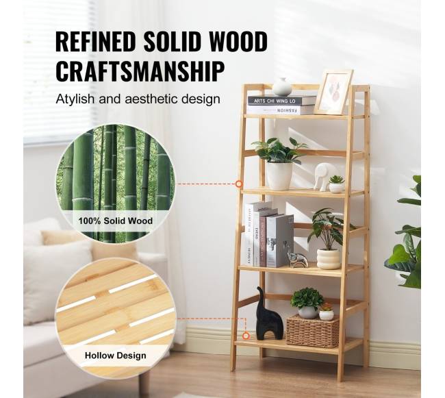 Keturių aukštų bambukinė lentyna3