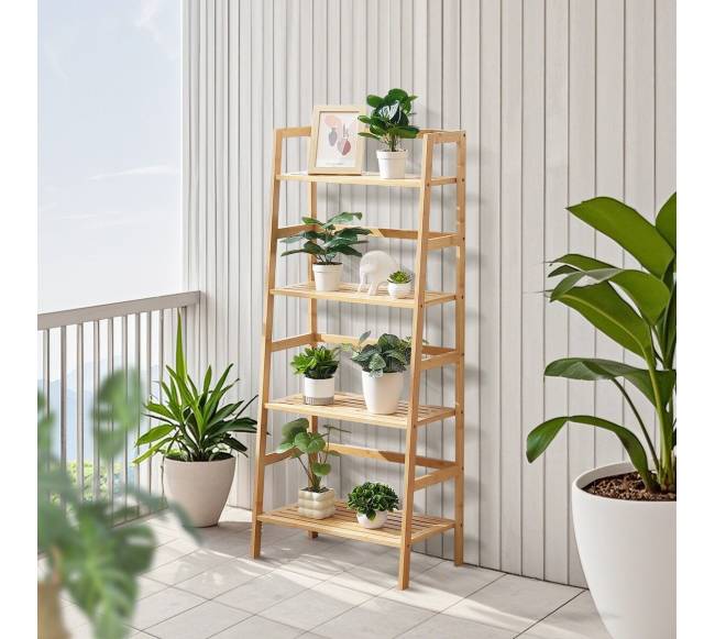 Keturių aukštų bambukinė lentyna7