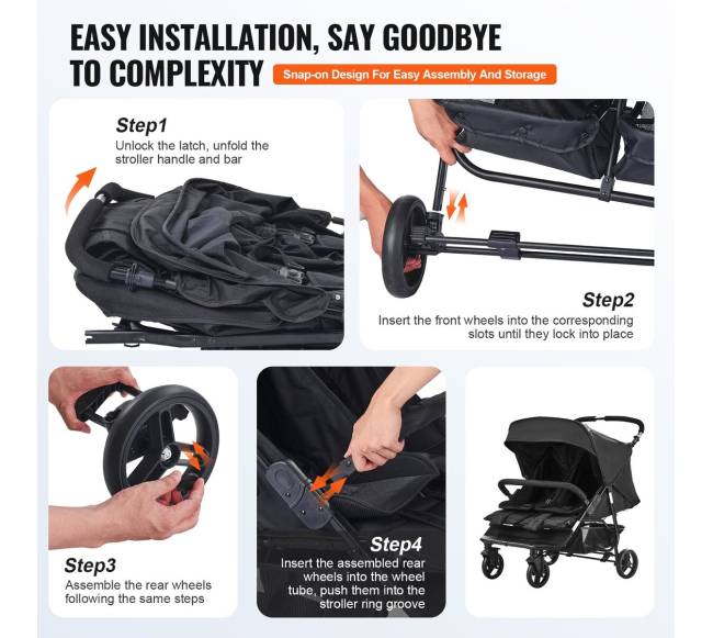 Sulankstomas dvivietis vežimėlis5