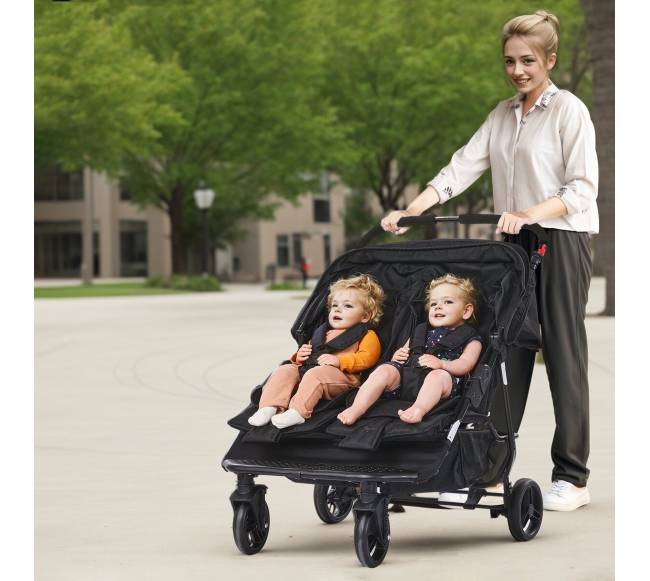 Sulankstomas dvivietis vežimėlis7