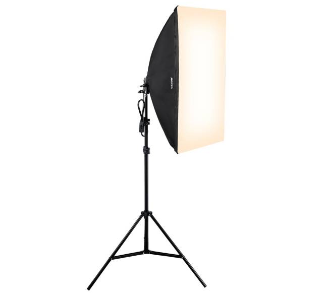 Apšvietimo komplektas su softbox ir LED lemputėmis0