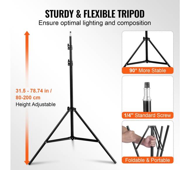 Apšvietimo komplektas su softbox ir LED lemputėmis4