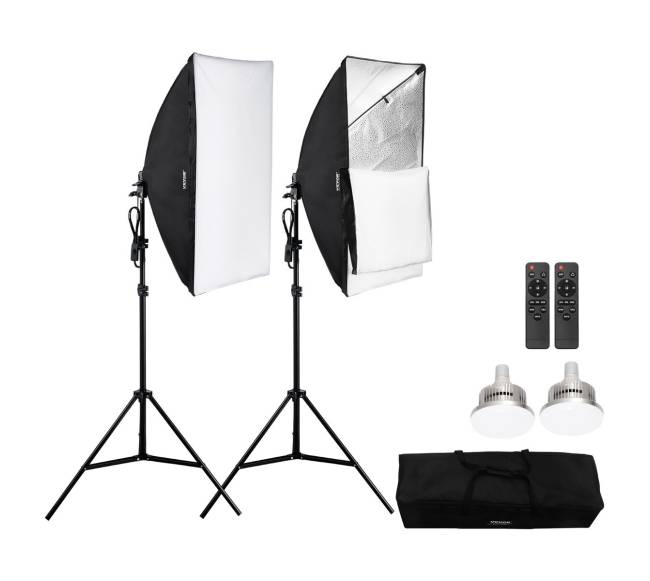 Apšvietimo komplektas su softbox ir LED lemputėmis8