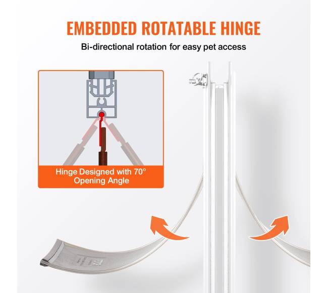 Didelės aliuminio durys su magnetine sistema augintiniams4