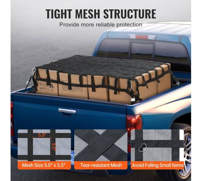 Krovinių tinklas 72 x 57 cm su reguliuojamomis sagtimis3