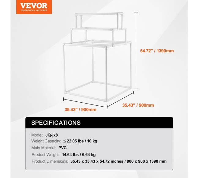 8 dalių PVC rankšluosčių stovas lauko naudojimui6