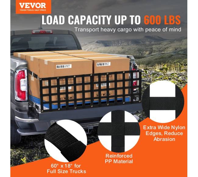 Pikapo uodegos tinklas 152 x 47 cm dydžio1