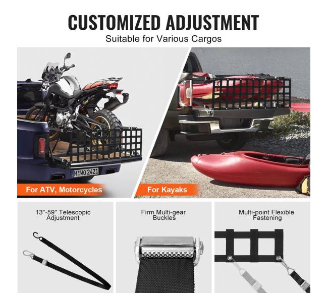 Pikapo uodegos tinklas 152 x 47 cm dydžio5