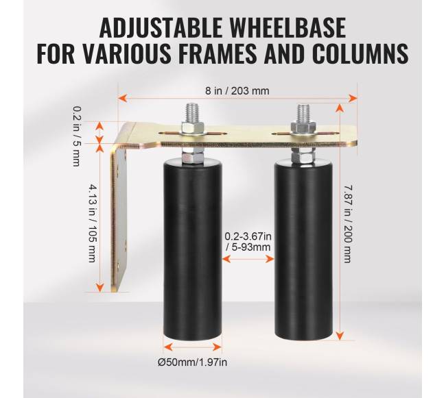 Slankiojančių vartų komplektas su L laikikliu3