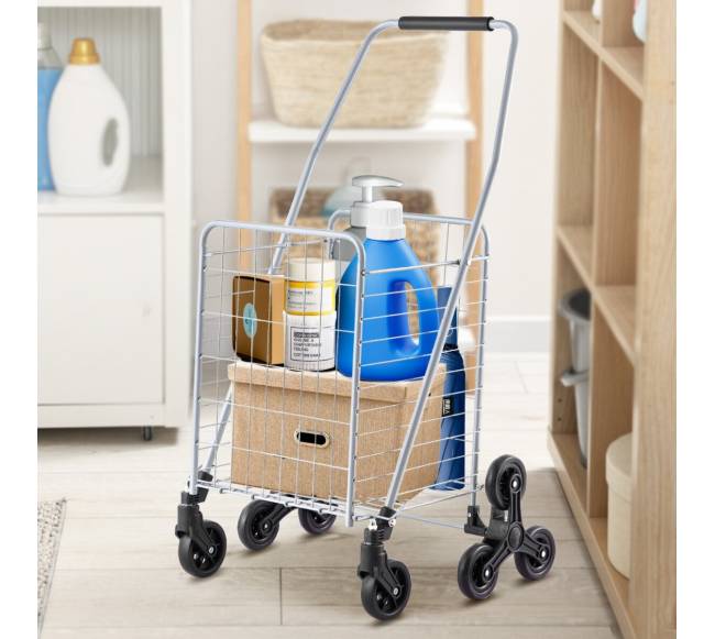 Sulankstomas laiptų vežimėlis su 45L krepšiu7