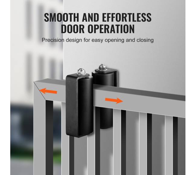 Stumdomo vartų komplektas su bėgių laikikliu4