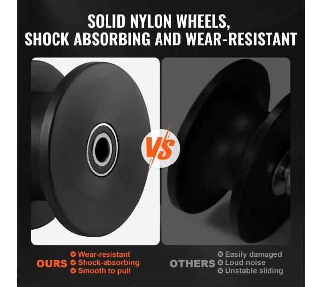 Stumdomų vartų komplektas su 4 bėgių ratukais2