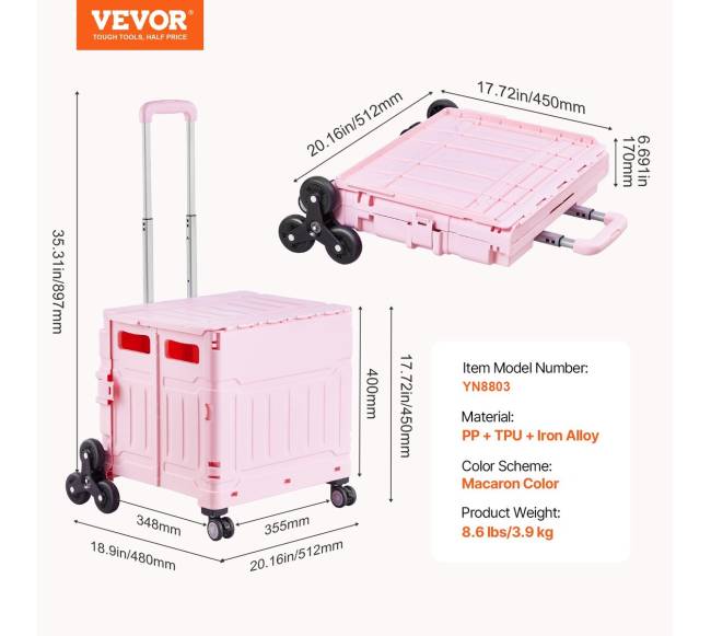 Sulankstomas vežimėlis su svirtiniais ratais6