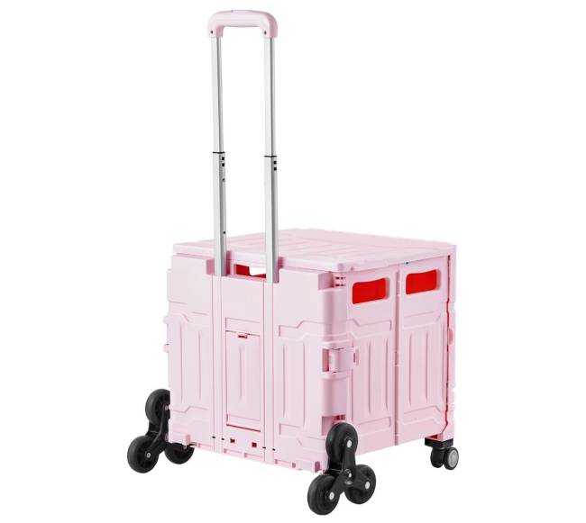 Sulankstomas vežimėlis su svirtiniais ratais9