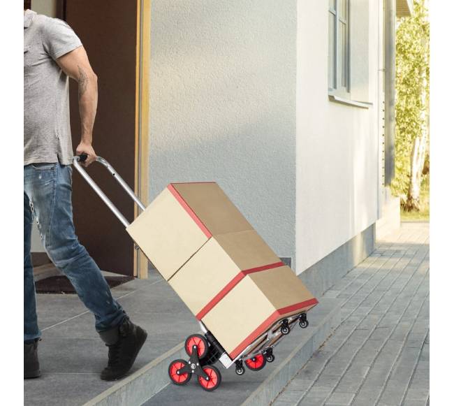 Laiptų krepšys laiptuotojui, sulankstomas vežimėlis7