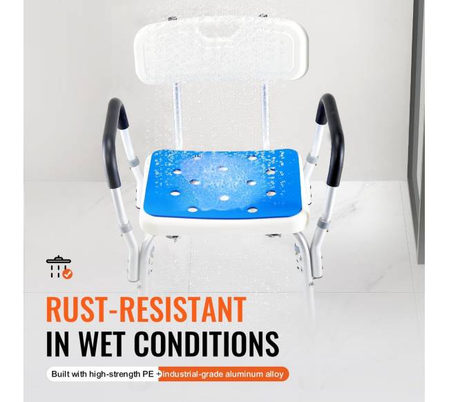 Reguliuojamo aukščio dušo kėdė iki 180 kg3