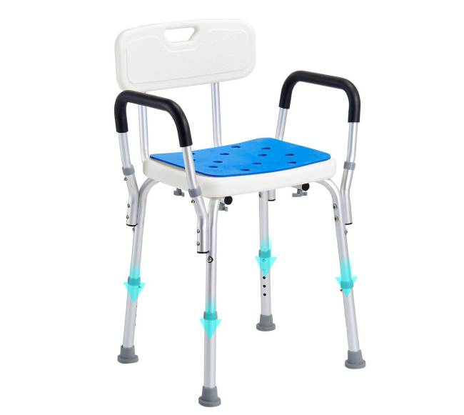 Reguliuojamo aukščio dušo kėdė iki 180 kg8