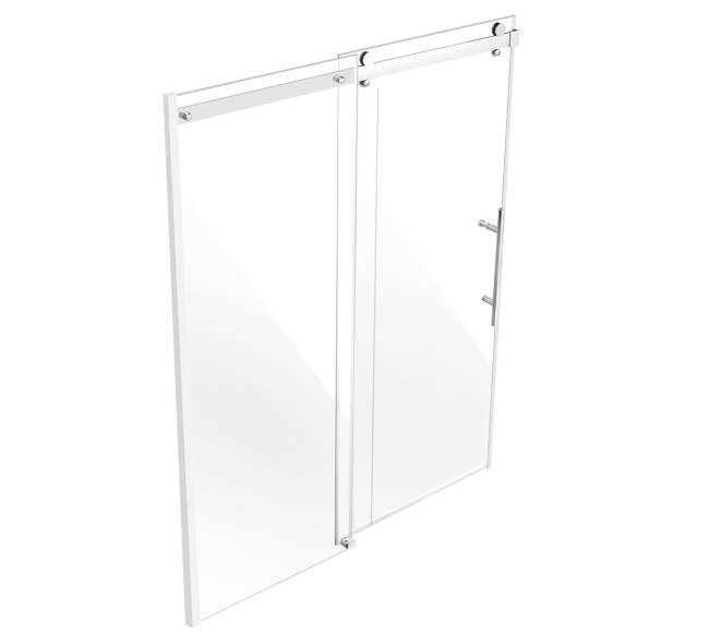 Berėmės dušo durys su chromuotu stiklu8