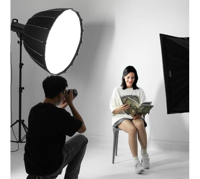 Parabolinis softboksas, 33 colių, greitas lankstymas7