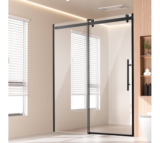 Bela stiklinė dušo durys 58-59 x 75 cm0