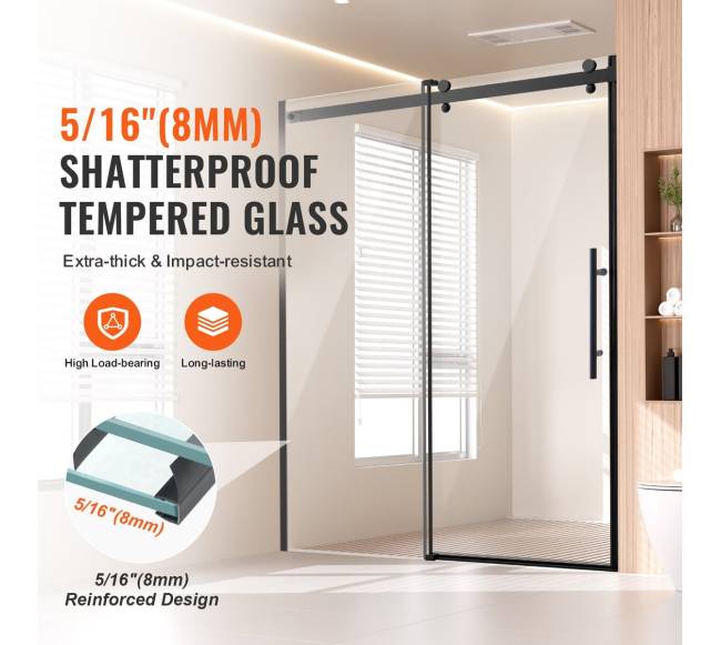 Bela stiklinė dušo durys 58-59 x 75 cm1