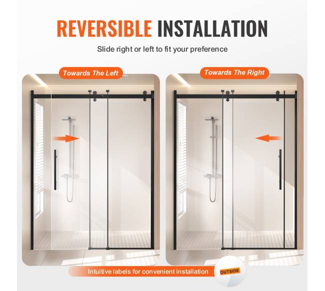 Bela stiklinė dušo durys 58-59 x 75 cm4