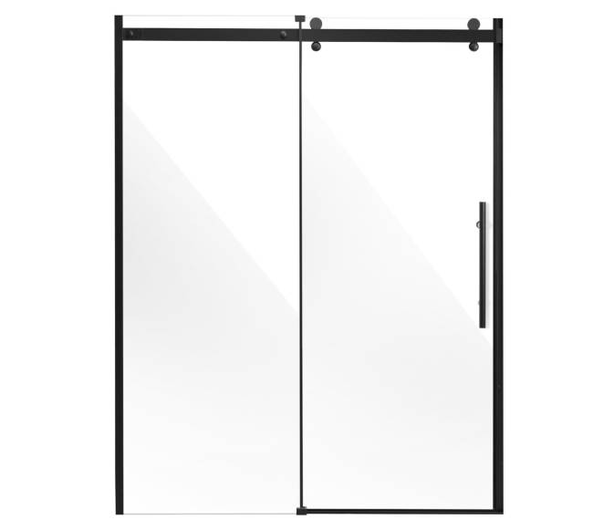 Bela stiklinė dušo durys 58-59 x 75 cm10