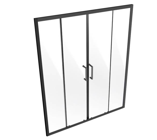 Pusiau berėmės dvigubos stumdomos dušo durys8