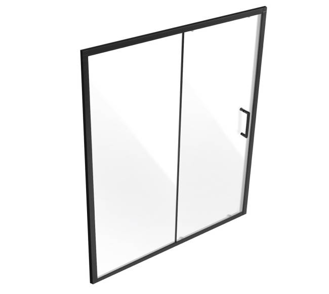 Pusiau berėmės dušo durys 1459-1499 x 1778 mm matinės juodos8