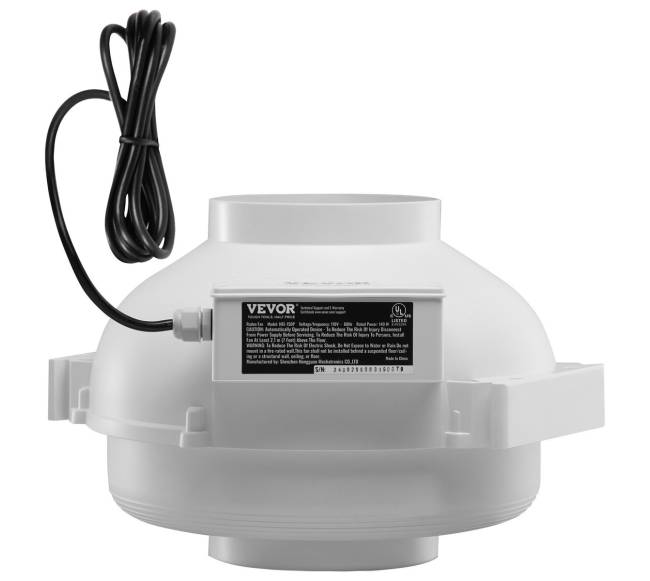 4–4,5" radono ventiliatorius, 380 CFM0