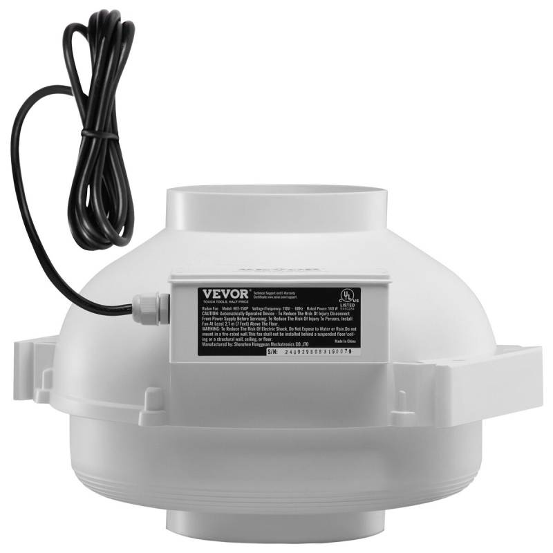 4–4,5" radono ventiliatorius, 380 CFM0