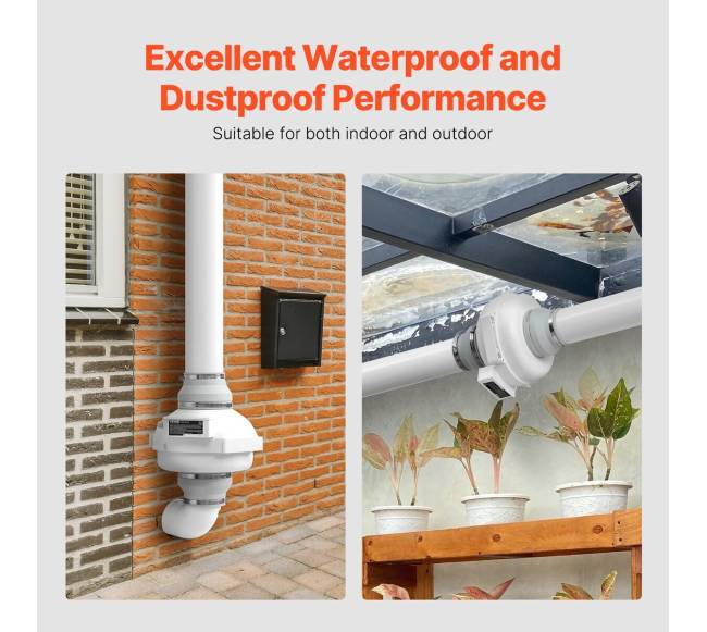 4–4,5" radono ventiliatorius, 380 CFM3