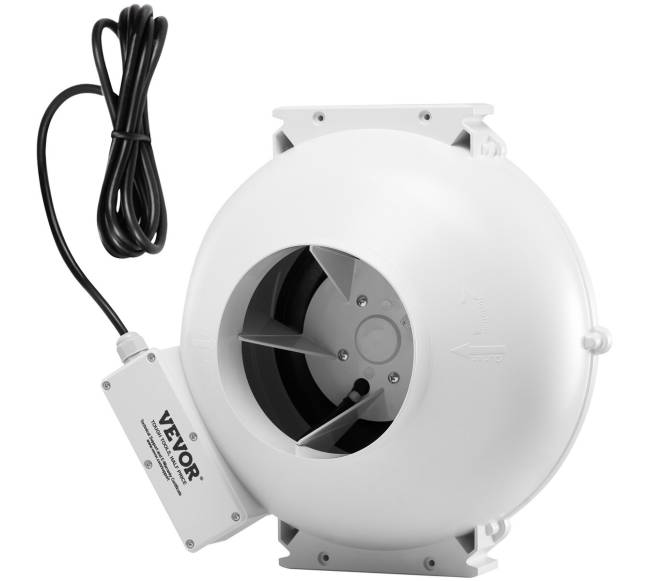 4–4,5" radono ventiliatorius, 380 CFM9