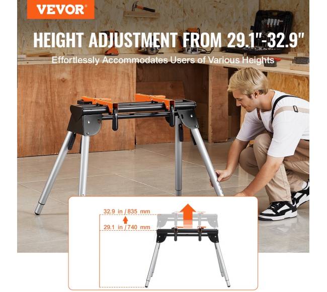 Kampinio pjūklo stovas reguliuojamo aukščio1