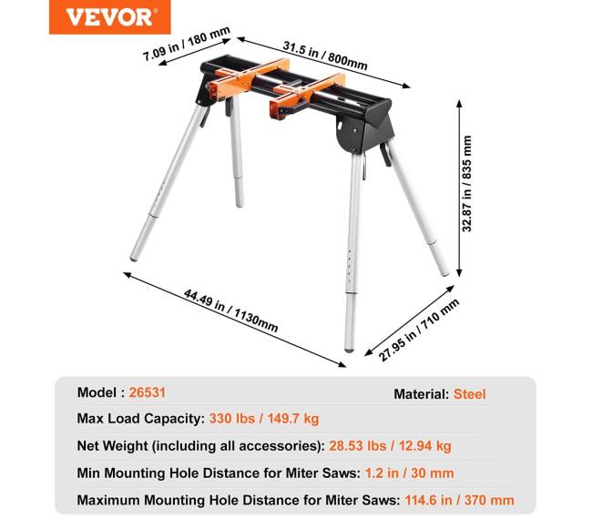 Kampinio pjūklo stovas reguliuojamo aukščio6
