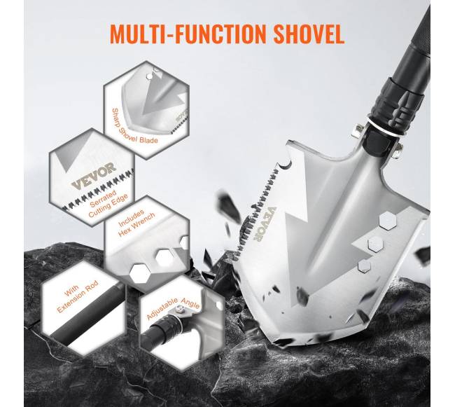 Išgyvenimo kastuvas 8 in 1 sulankstomas įrankis3