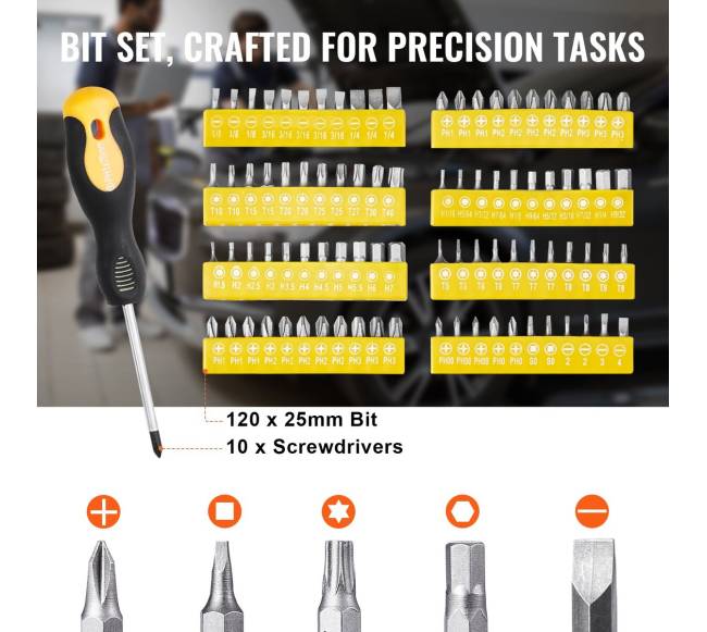 221 dalių mechanikų įrankių rinkinys4